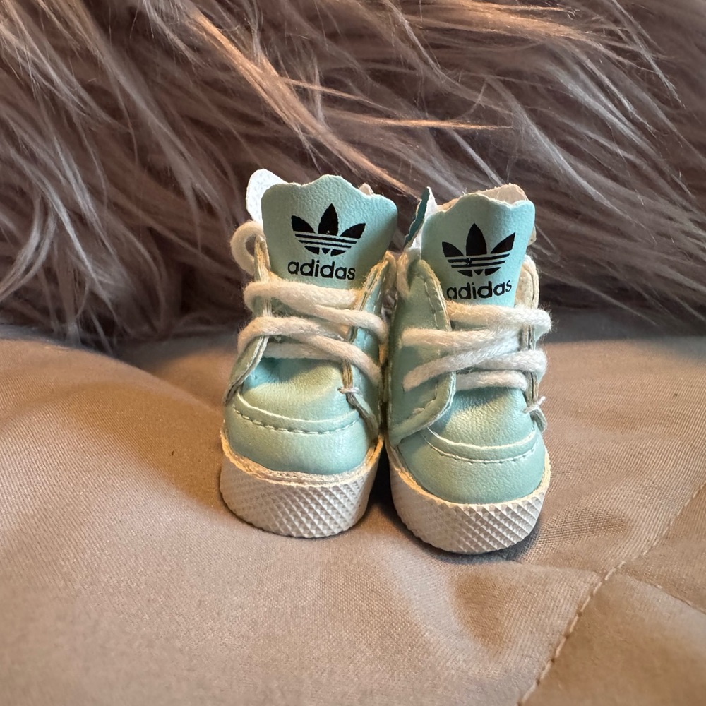 Adidas Light Blue Sneakers for Labubu